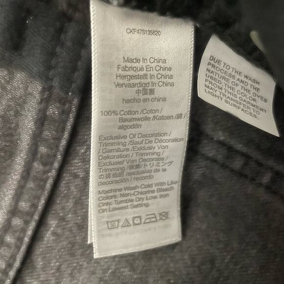 NWT Madewell The Dad Jean Short Faded Dark Gray Wash Raw Hem High Rise Size 27 - Picture 7 of 7